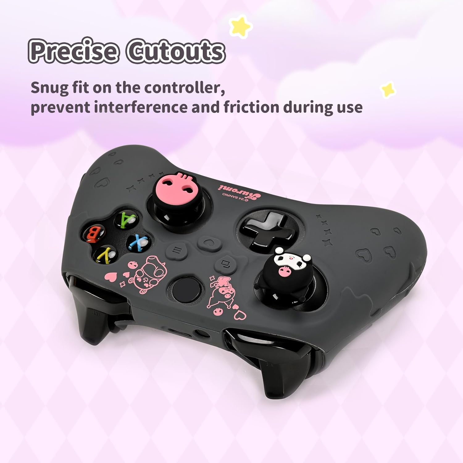 Controller Cover Skin for Xbox Series X/S,Soft Silicone Anti-Slip Protective Cover Skin Case Compatible with Xbox Controller with 2 Thumb Grip Caps - KLM - Image 5