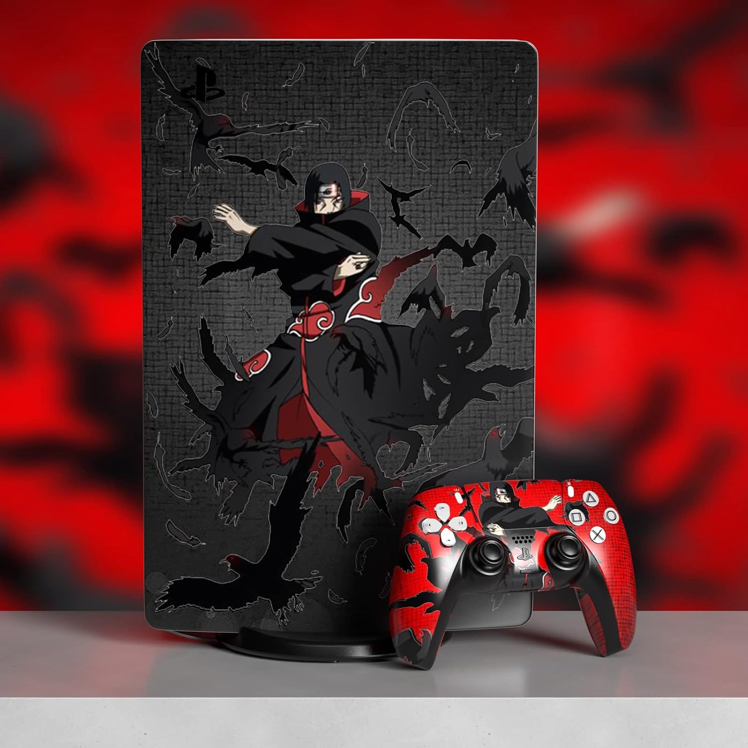 PS 5 Skin Disc Edition Anime Console and Controller Vinyl Sticker, Durable, Scratch Resistant, No Bubble, Precisely Line Up, Compatible with Play S tation 5 - Image 5
