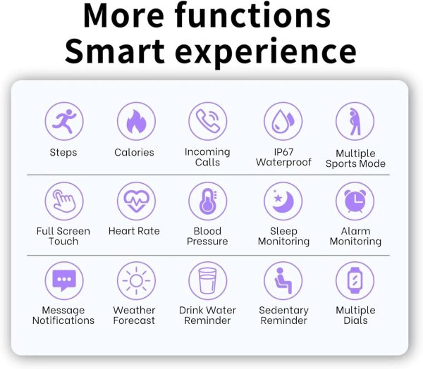 Rival Smart Watch for Men, Women and Teens Vital Fitness Tracker 2025 All-in-One Fitness Watch | Step Counter, Heart Rate Monitor, Sleep Fitness Trackers, Instant Notifications - Image 3