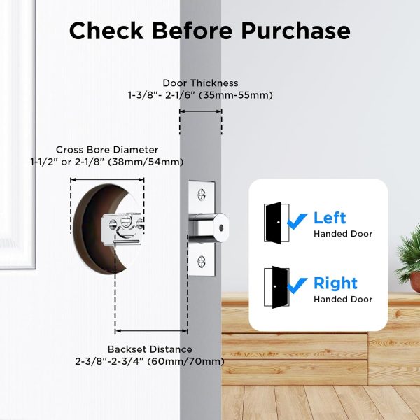 TCL D1 Pro Palm Vein Smart Lock, Keyless Entry Door Lock, Upgraded Rechargeable Battery, Front Door Smart deadboalt, App Remote Control, Auto-Lock, Waterproof, Works with Alexa - Image 9